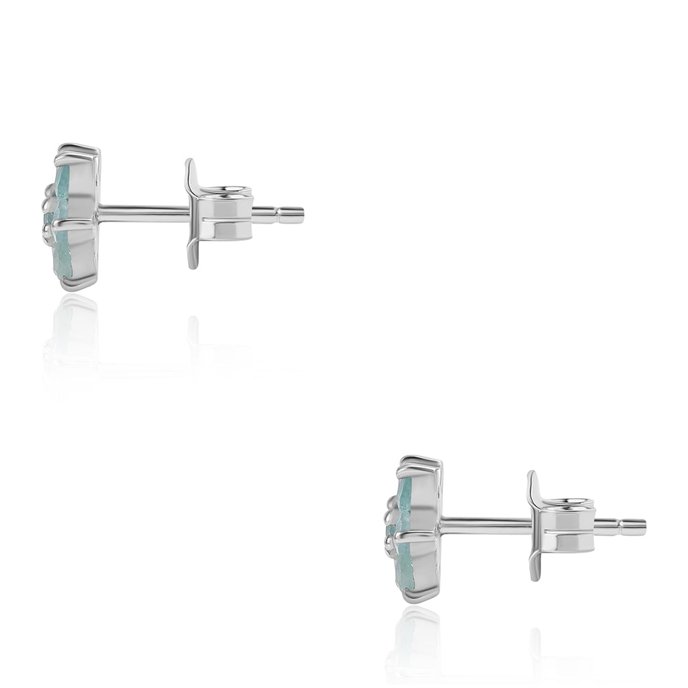 925 / 1000 Sterlingové Stříbro Náušnice s Grandidieritem 2 