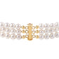 Pozlacený 925 / 1000 Sterlingové Stříbro Náramek s Bílou Sladkovodní Perlou