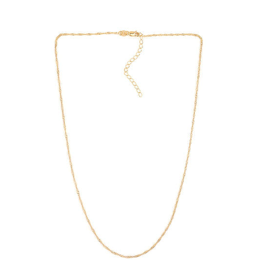 Pozlacený 925 / 1000 Sterlingové Stříbro Řetízek ( Náhrdelník )