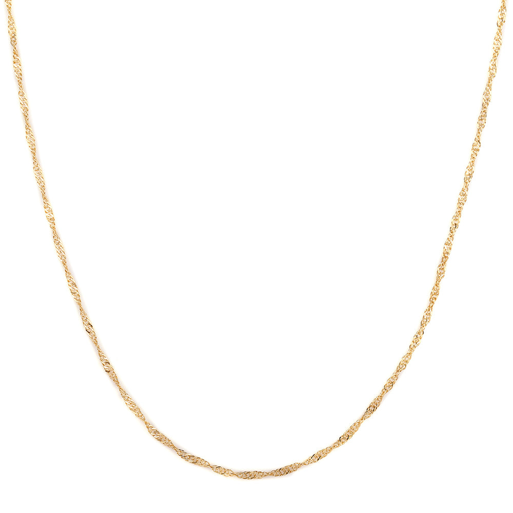 Pozlacený 925 / 1000 Sterlingové Stříbro Řetízek ( Náhrdelník ) 1 