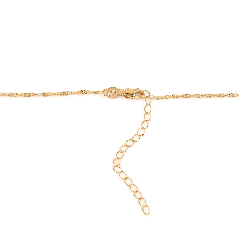 Pozlacený 925 / 1000 Sterlingové Stříbro Řetízek ( Náhrdelník ) 3 