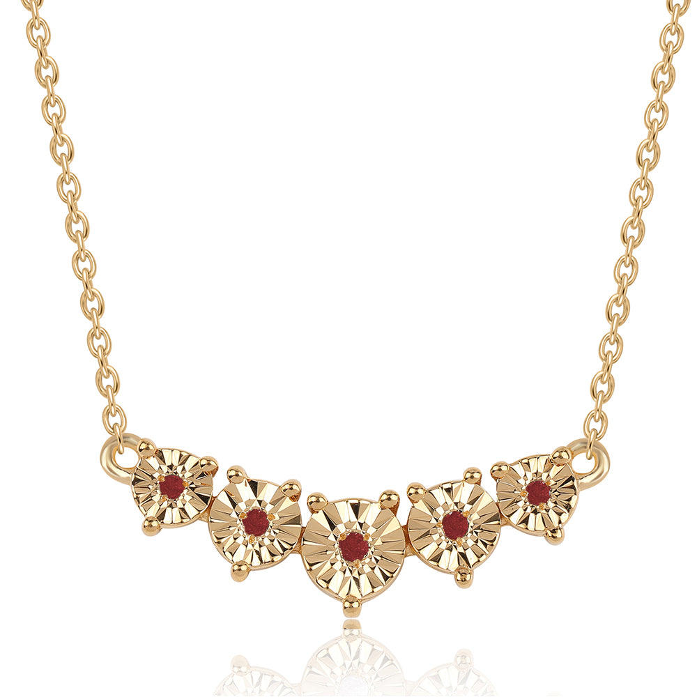 Pozlacený 925 / 1000 Sterlingové Stříbro Náhrdelník s Bílým Diamantem