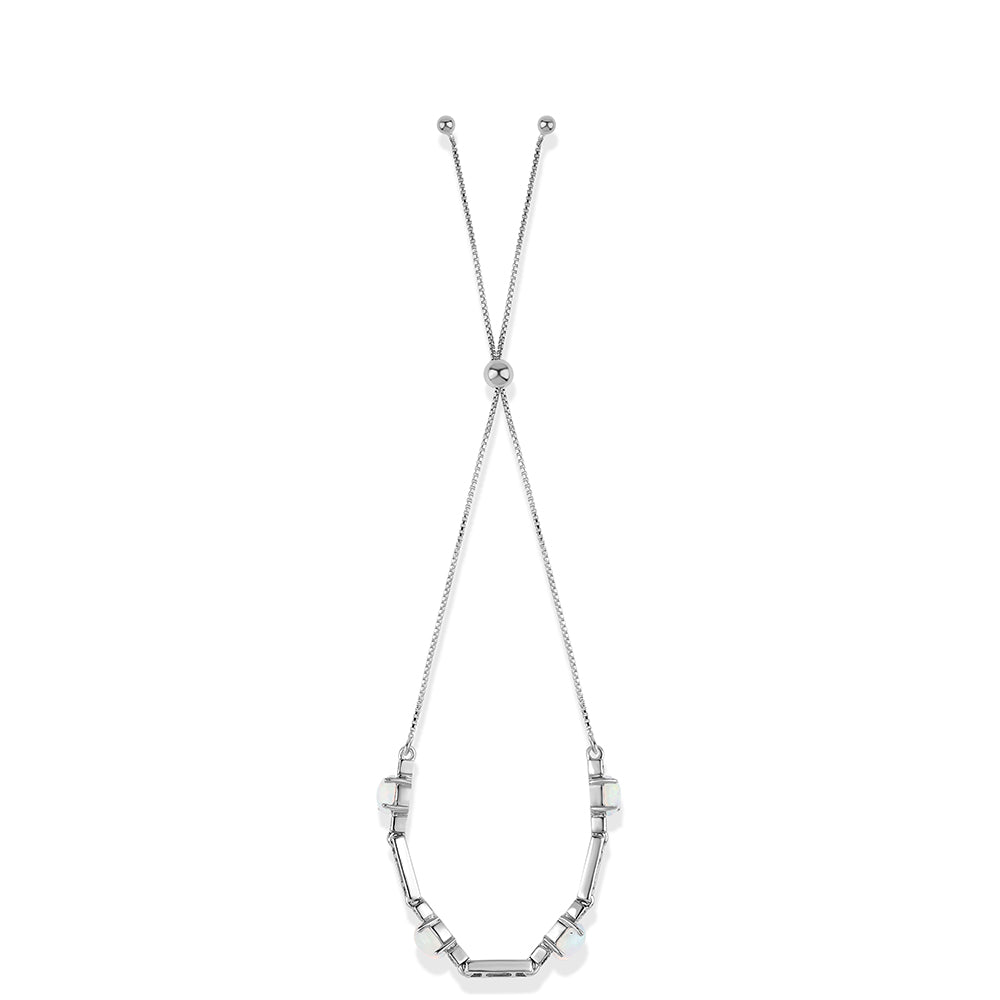 Pozlacený 925 / 1000 Sterlingové Stříbro Náramek s Etiopským Opálem z Lega Dembi a Bílým Topazem 3 