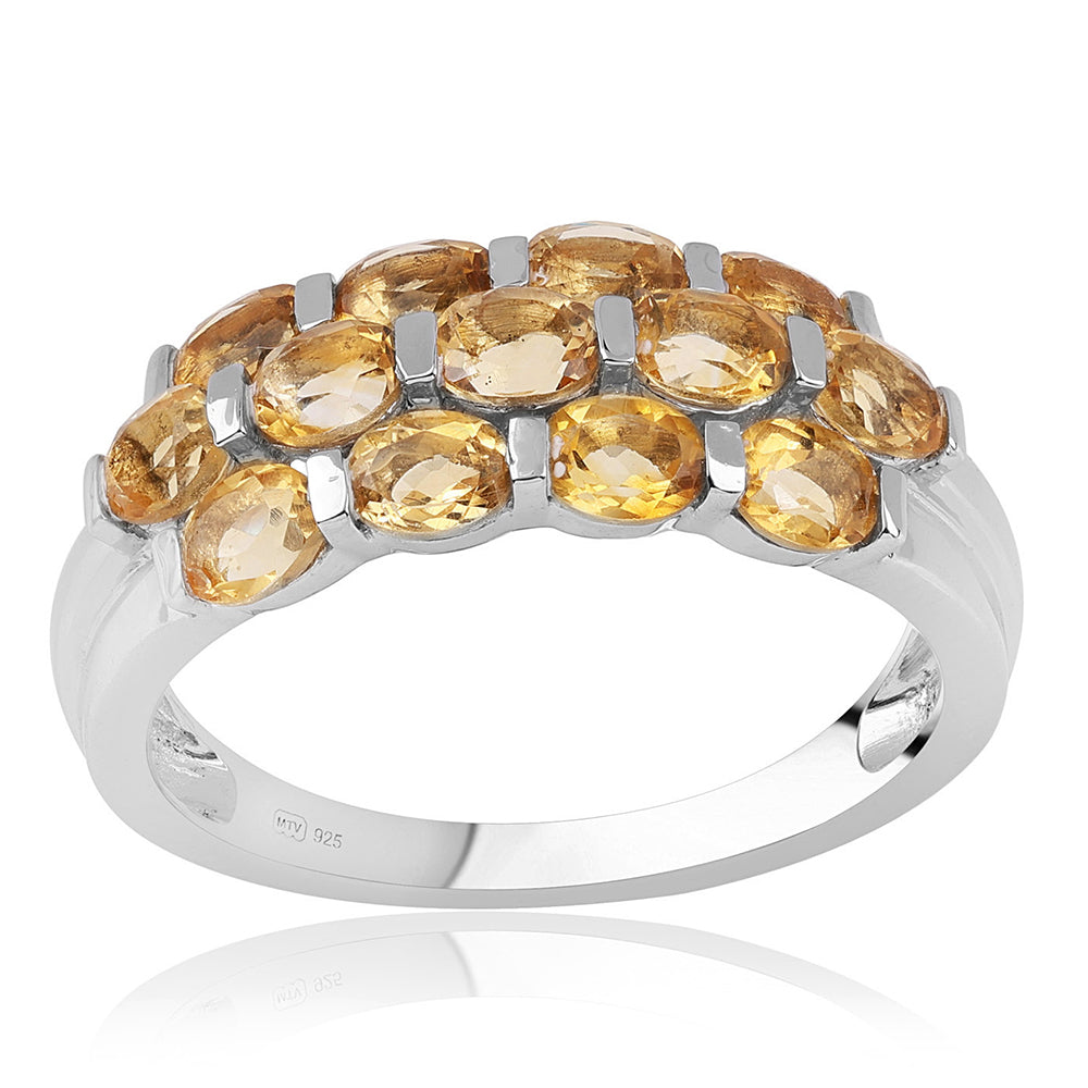 Stříbro 925/1000 - Prsten s Brazilským Citrínem tř.AA - Karátové číslo: 2.34. přibližná hmotnost: 3.82 gramů 1 