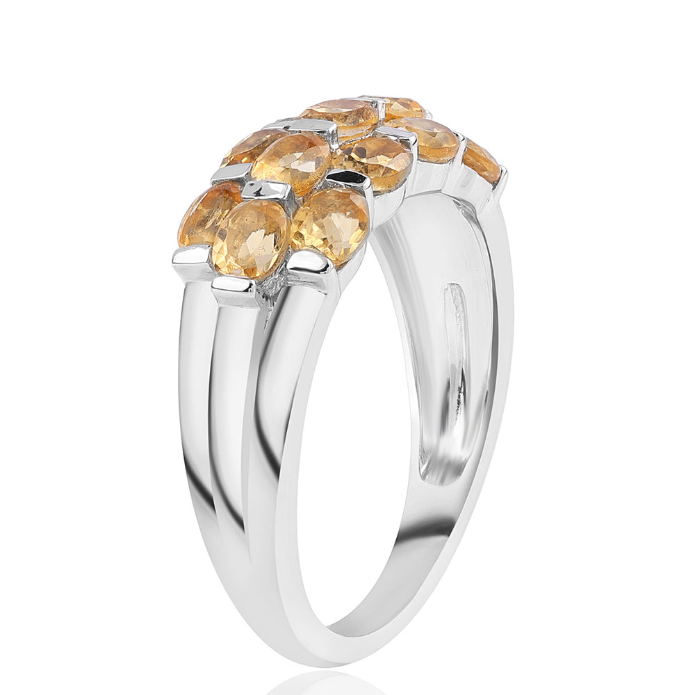 Stříbro 925/1000 - Prsten s Brazilským Citrínem tř.AA - Karátové číslo: 2.34. přibližná hmotnost: 3.82 gramů 2 