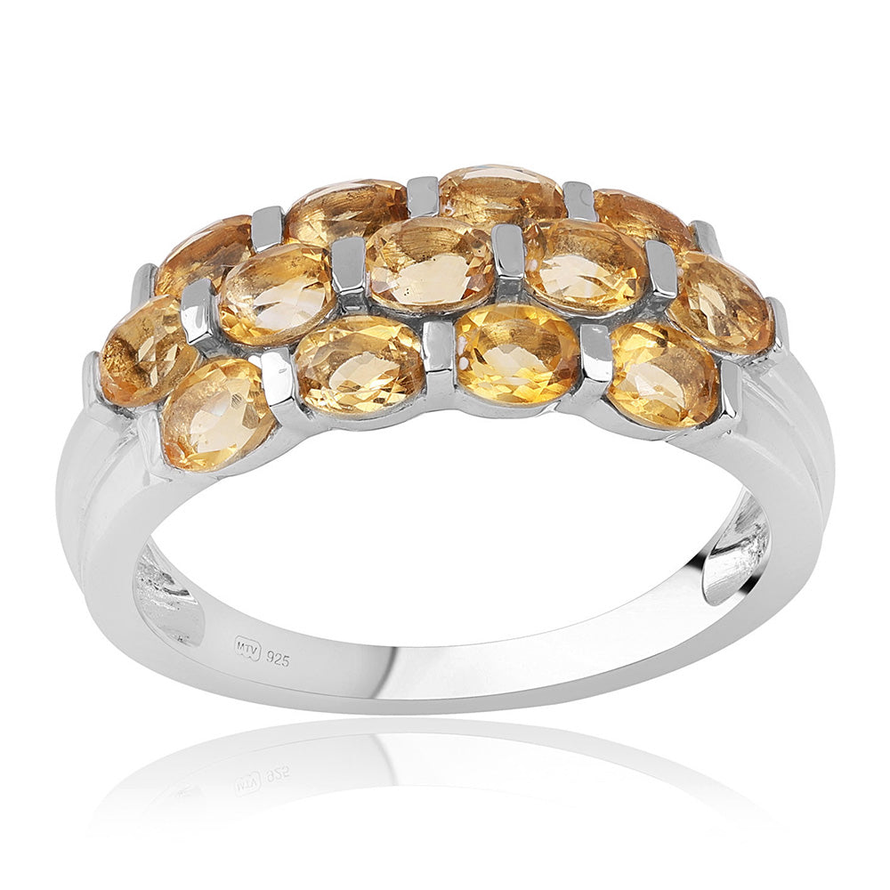 Stříbro 925/1000 - Prsten s Brazilským Citrínem tř.AA - Karátové číslo: 2.34. přibližná hmotnost: 3.82 gramů 4 