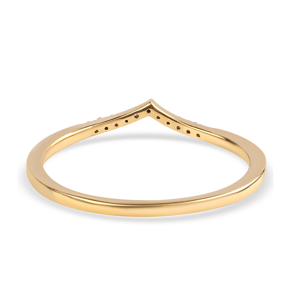 Pozlacený 925 / 1000 Sterlingové Stříbro Prsten s Černým Diamantem 2 