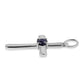 Stříbro 925/1000 - Přívěsek s Australským Modrým Safírem - Karátové číslo: 0.8. přibližná hmotnost: 2.09 gramů