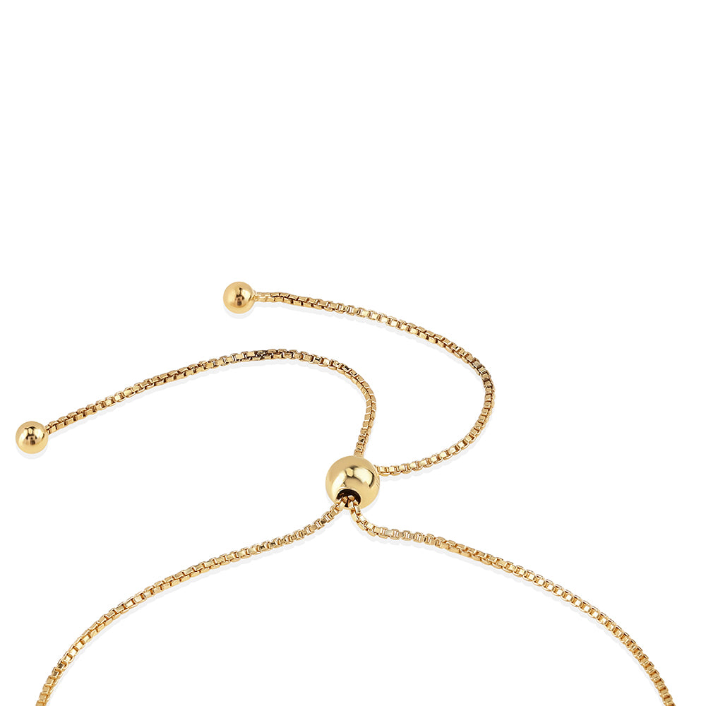 Pozlacené Stříbro 925/1000 - Náramek s Černým spinelem - Karátové číslo: 29.9. přibližná hmotnost: 8.67 gramů