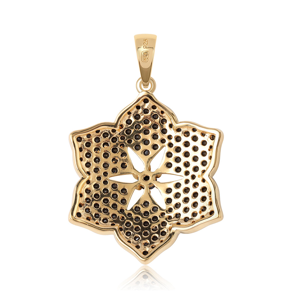 Pozlacené Sterlingové Stříbro 925 / 1000 - Přívěsek s Černým spinelem 3 