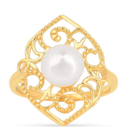 Pozlacené Stříbro 925/1000 - Prsten  - Karátové číslo: 2.3. přibližná hmotnost: 2.53 gramů