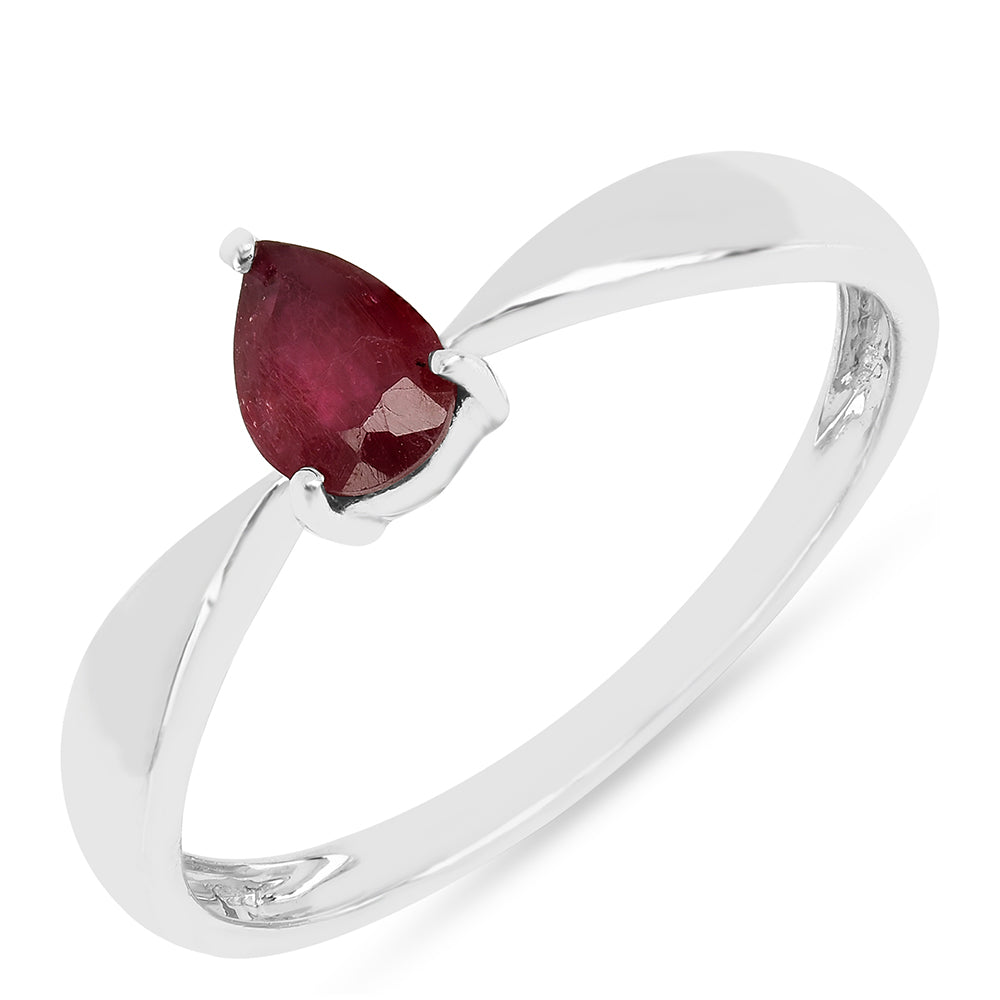 Stříbro 925/1000 - Prsten s Thajským Rubínem - Karátové číslo: 0.52. přibližná hmotnost: 1.5 gramů 1 
