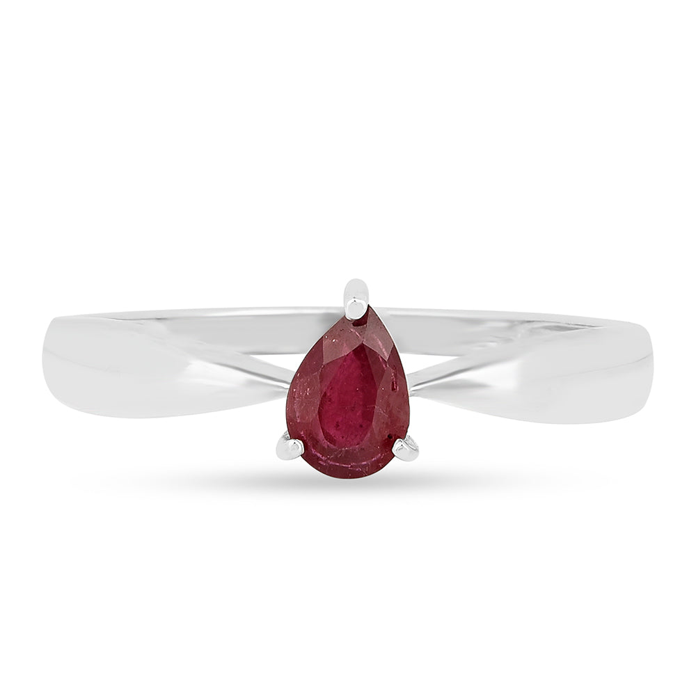 Stříbro 925/1000 - Prsten s Thajským Rubínem - Karátové číslo: 0.52. přibližná hmotnost: 1.5 gramů 2 