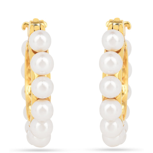 Pozlacené Stříbro 925/1000 - Náušnice  - Karátové číslo: 11.93. přibližná hmotnost: 5.5 gramů