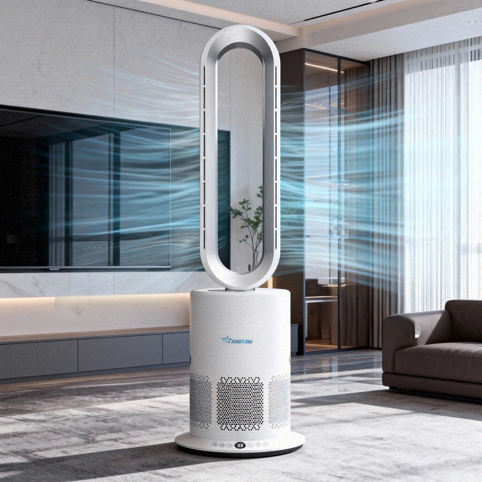 TurboAirStar Čistička vzduchu s ventilátorem pro chlazení nebo ohřátí vzduchu 17 