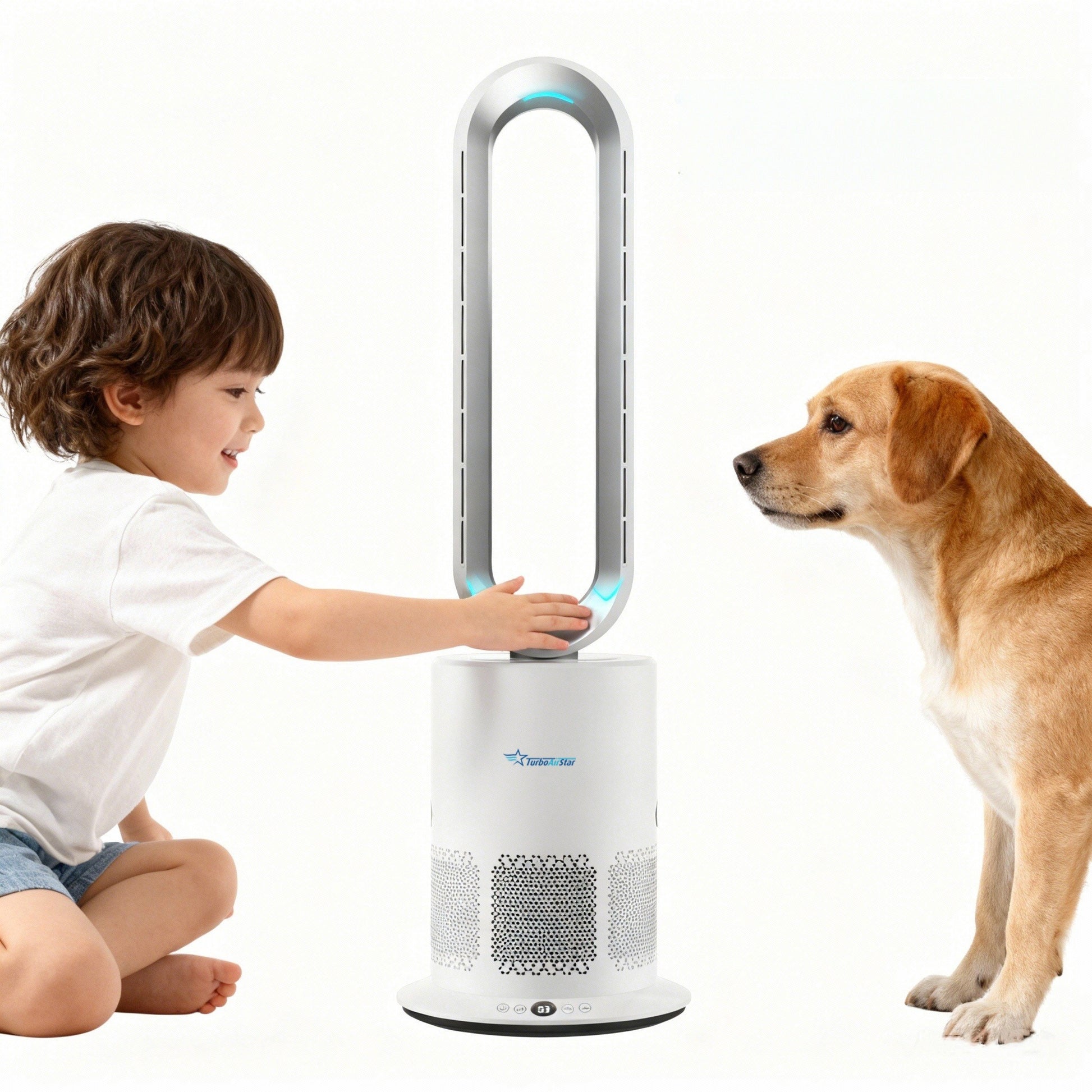 TurboAirStar Čistička vzduchu s ventilátorem pro chlazení nebo ohřátí vzduchu 10 