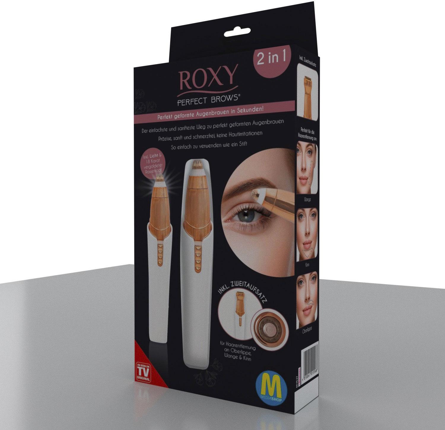 Tvarovač obočí a odstraňovač chloupků na obličeji Roxy Perfect Brows 2 v 1 3 