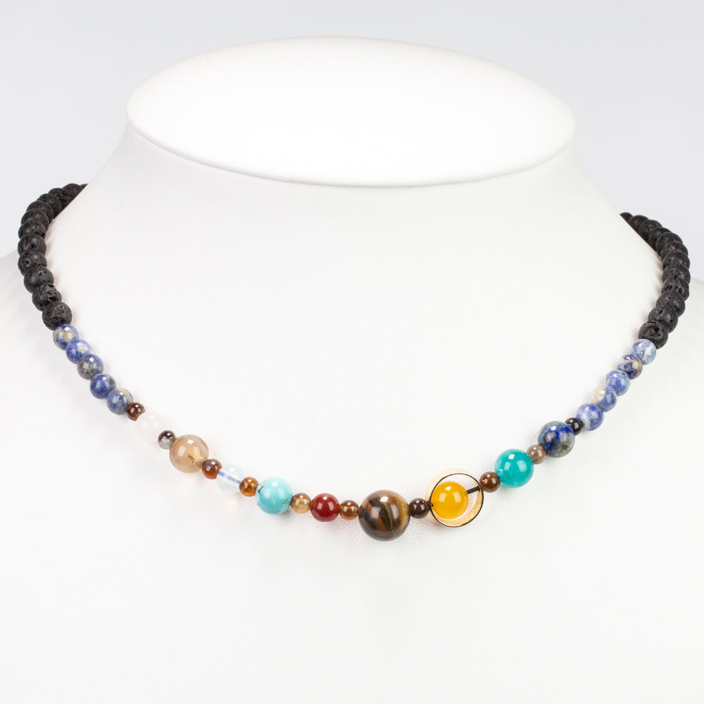 Nugetový Náhrdelník s Lapisem Lazuli a Tygřím Okem 2 