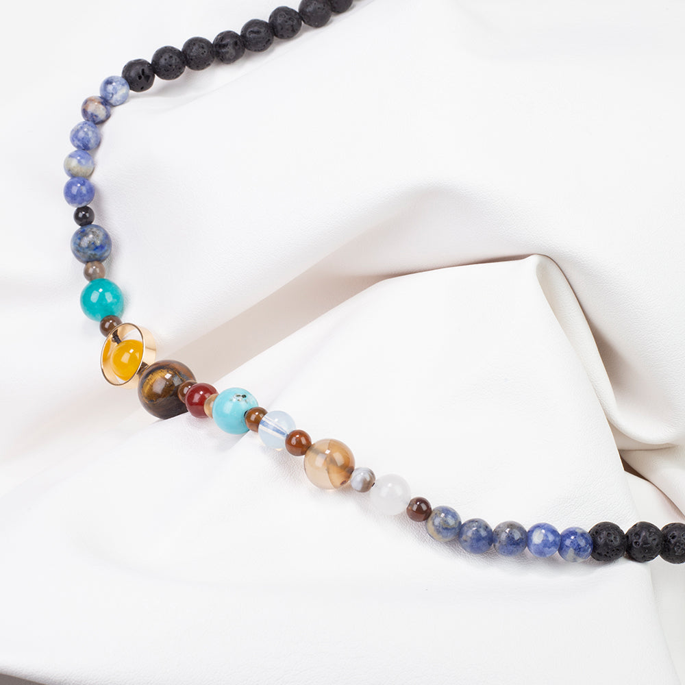 Nugetový Náhrdelník s Lapisem Lazuli a Tygřím Okem 7 