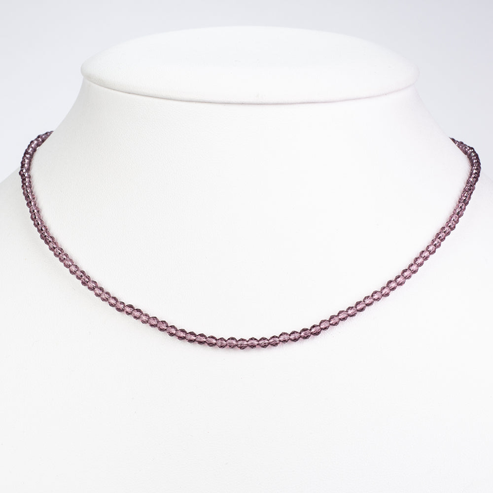 Pozlacená Slitinová Sada s Ametystem ( Náhrdelník ) 3 