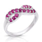 Stříbrný Prsten s Madagaskarským Rubínem