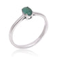 925 / 1000 Sterlingové Stříbro Prsten s Brazilským Smaragdem