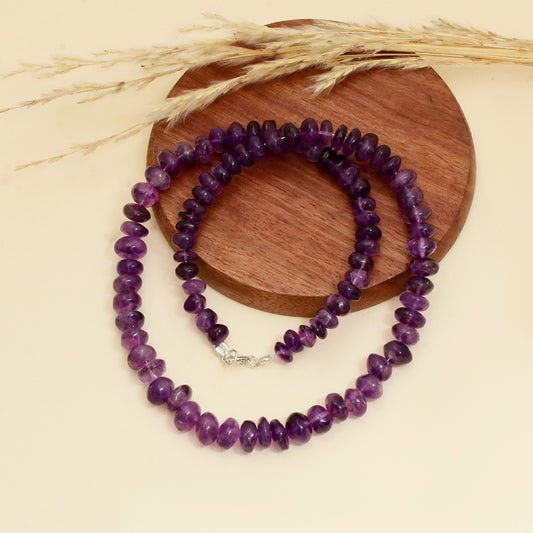 Stříbro 925/1000 - Náramek s Brazilským Ametystem - Karátové číslo: 40.5. přibližná hmotnost: 11.02 gramů