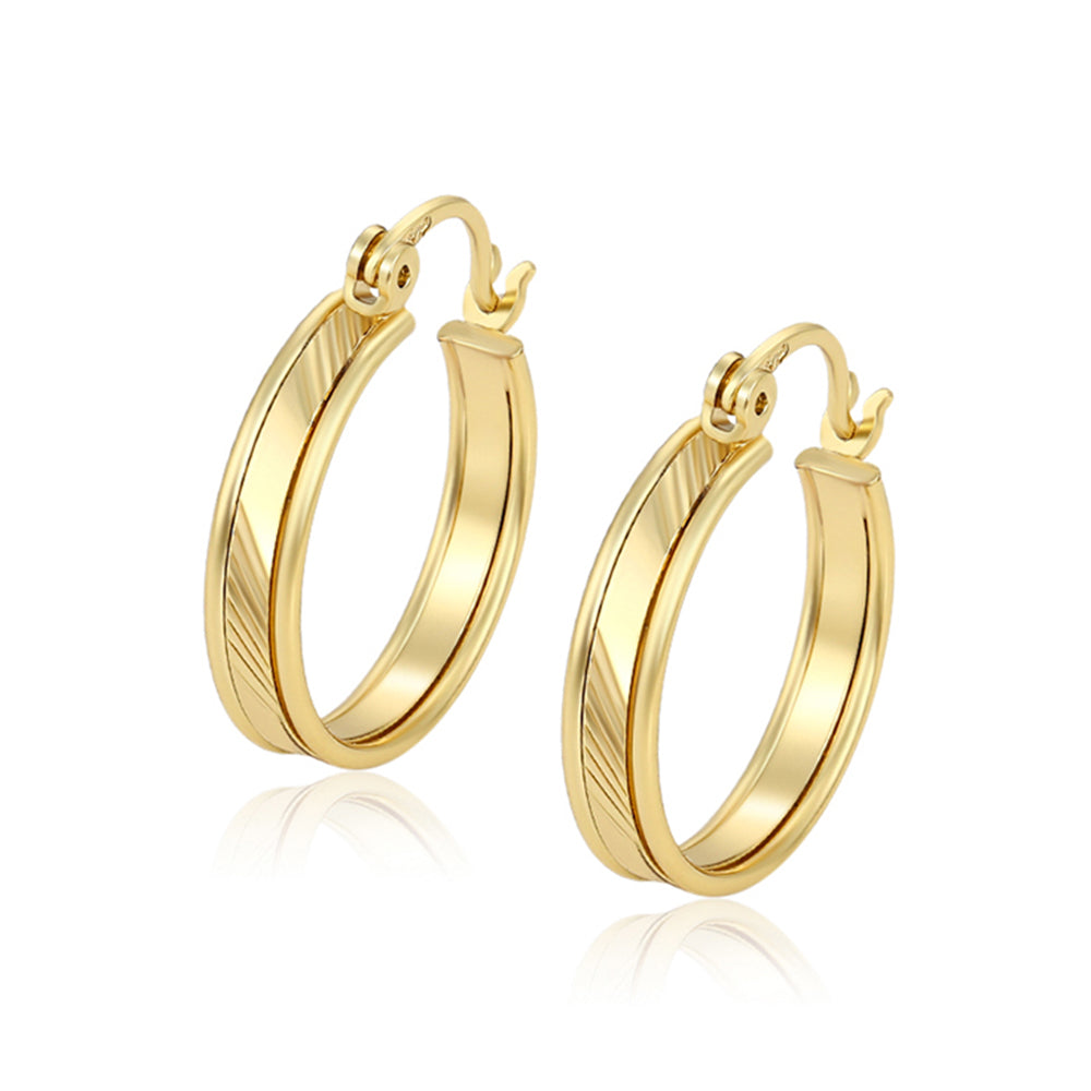 Pozlacené Slitinové Náušnice 1 