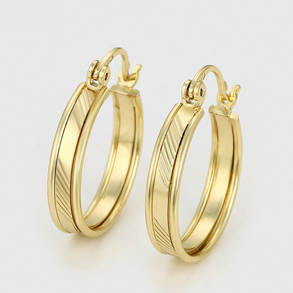 Pozlacené Slitinové Náušnice 3 