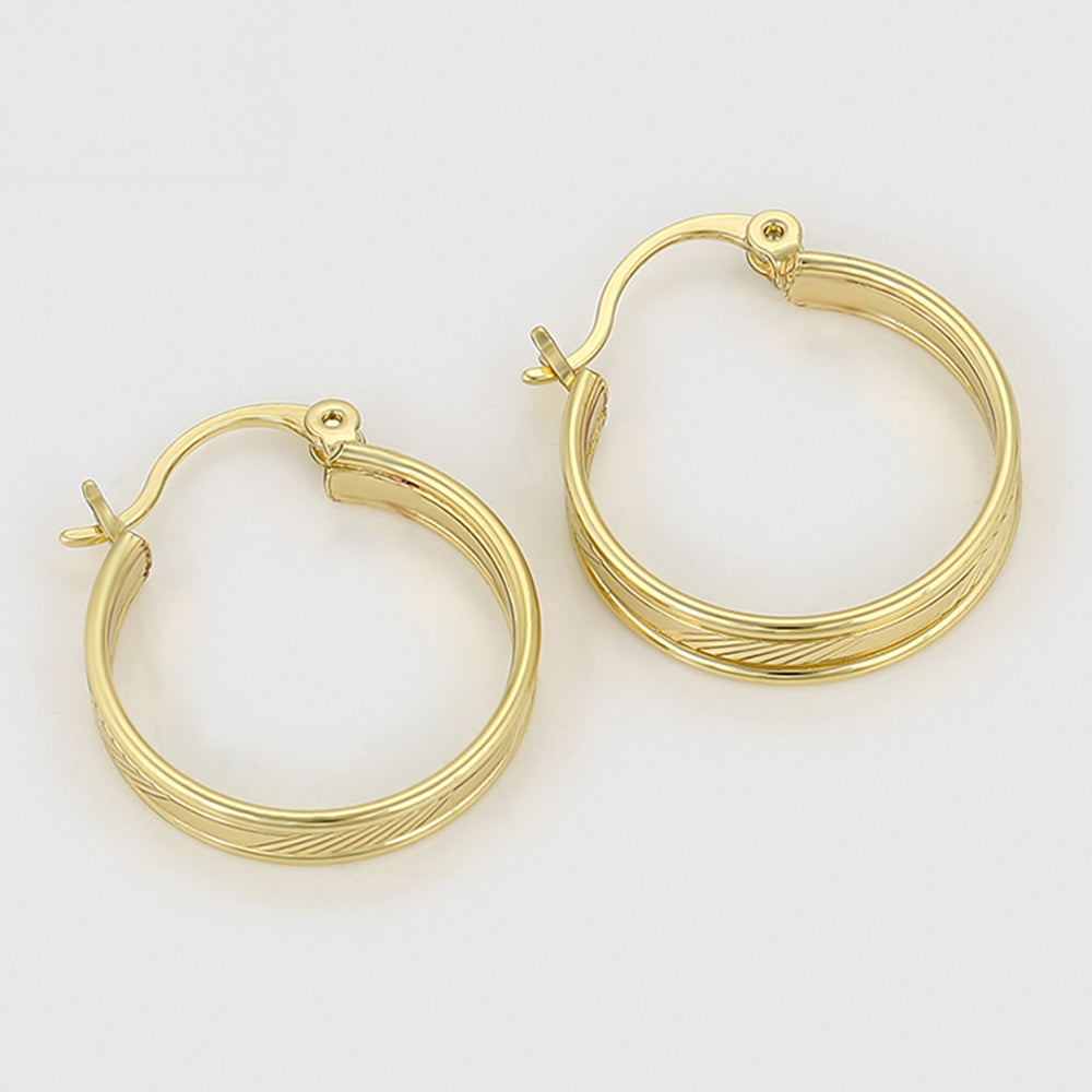 Pozlacené Slitinové Náušnice 5 