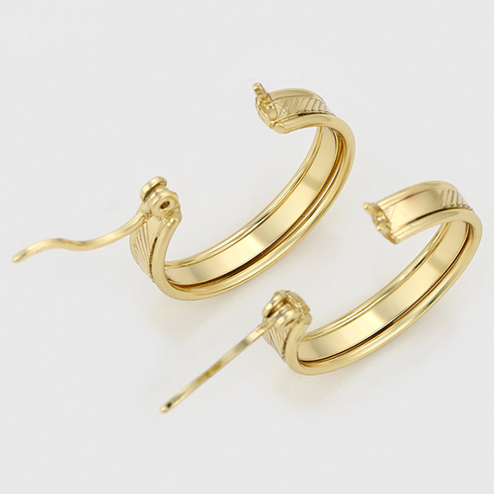 Pozlacené Slitinové Náušnice 6 