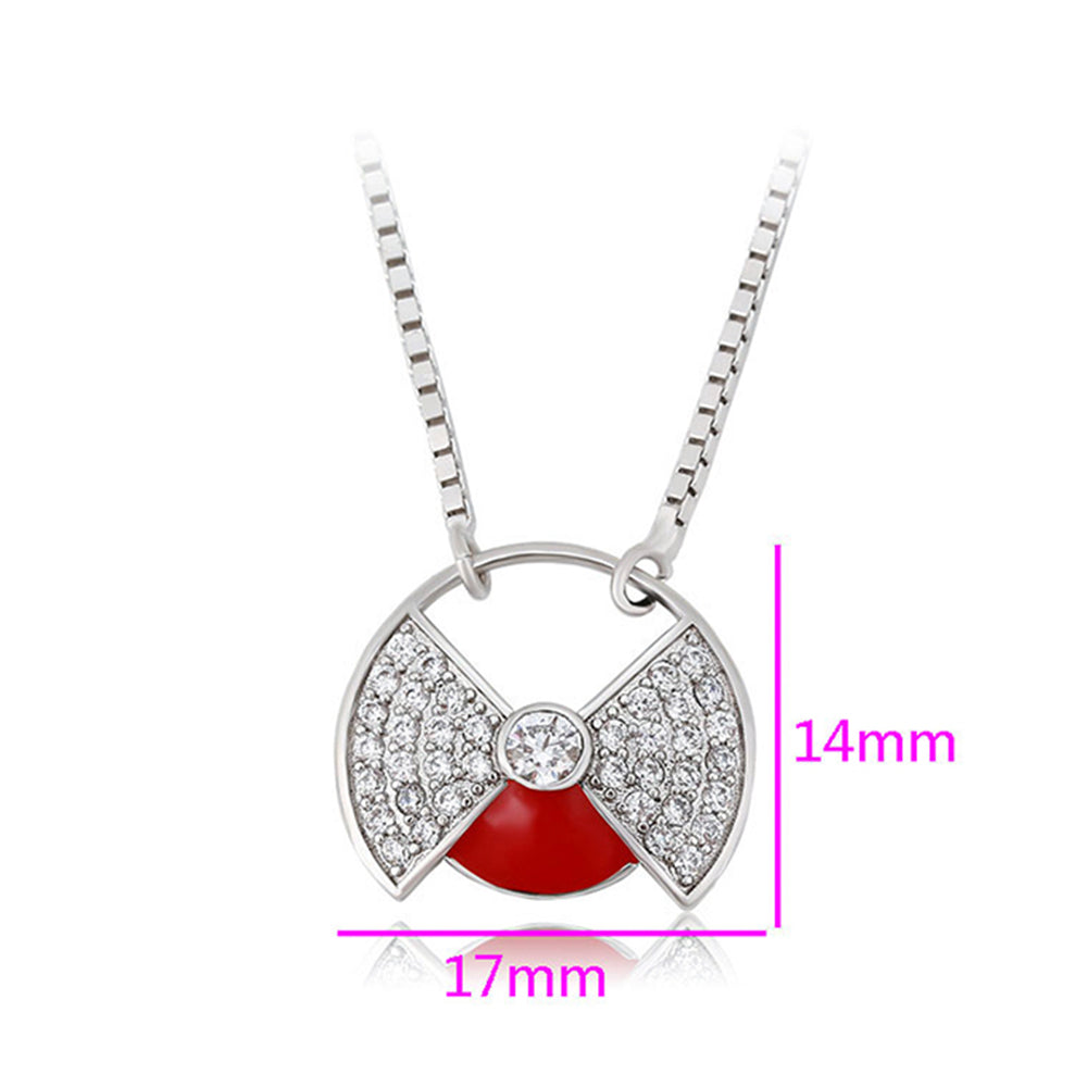 Pozlacený Slitinový Náhrdelník s Červeným Emporia® Křišťálem 2 