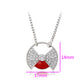 Pozlacený Slitinový Náhrdelník s Červeným Emporia® Křišťálem