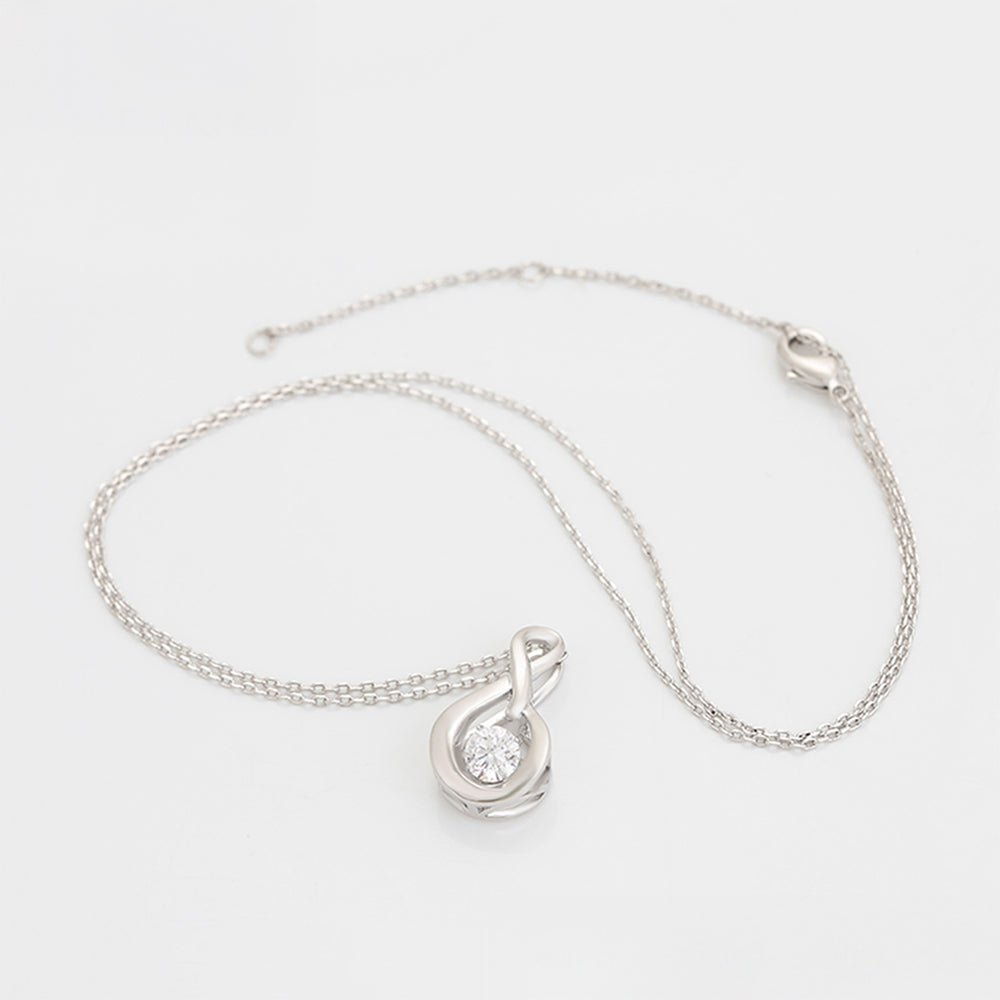 Pozlacený Slitinový Náhrdelník s Bílým Emporia® Křišťálem ( Náhrdelník+Přívěsek ) 3 