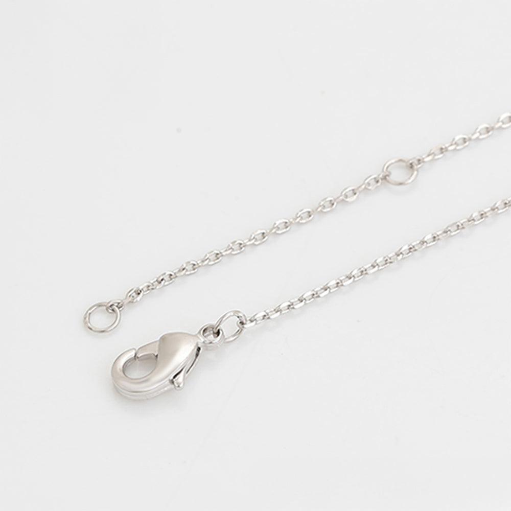 Pozlacený Slitinový Náhrdelník s Bílým Emporia® Křišťálem ( Náhrdelník+Přívěsek )