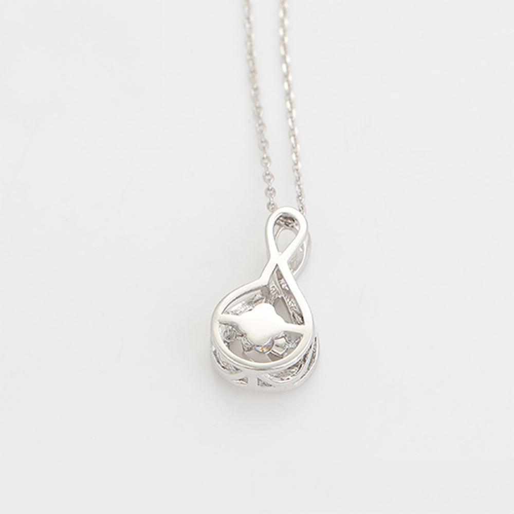 Pozlacený Slitinový Náhrdelník s Bílým Emporia® Křišťálem ( Náhrdelník+Přívěsek ) 6 