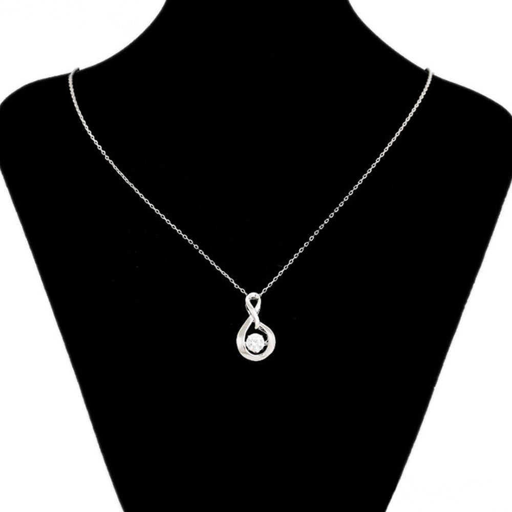 Pozlacený Slitinový Náhrdelník s Bílým Emporia® Křišťálem ( Náhrdelník+Přívěsek ) 8 