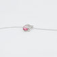 Pozlacený Slitinový Náhrdelník s Růžovým Emporia® Křišťálem