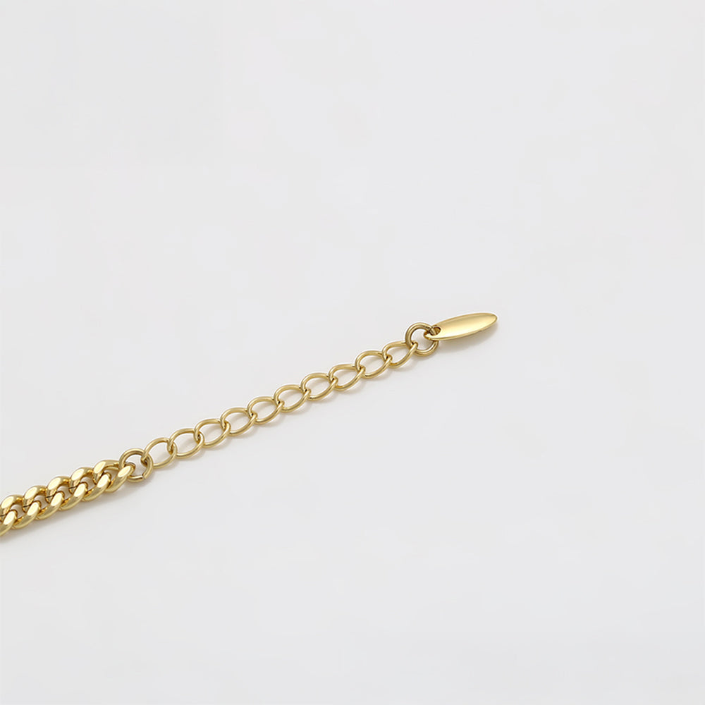 Pozlacený Slitinový Náramek s Modrým Emporia® Křišťálem