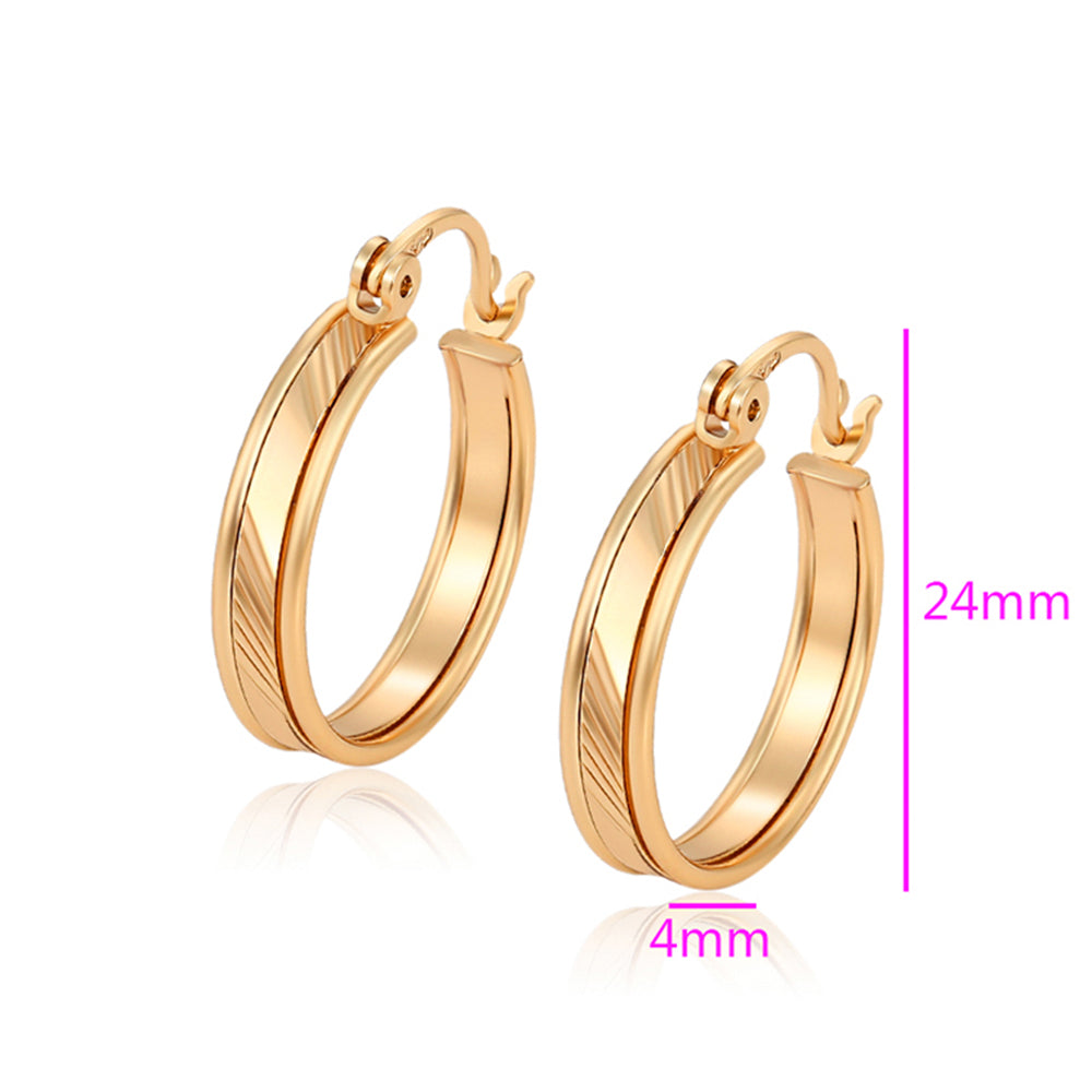 Pozlacené Slitinové Náušnice 2 