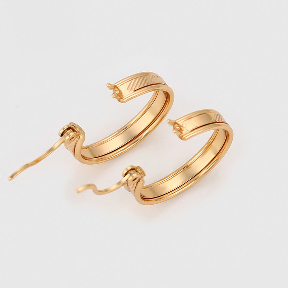 Pozlacené Slitinové Náušnice