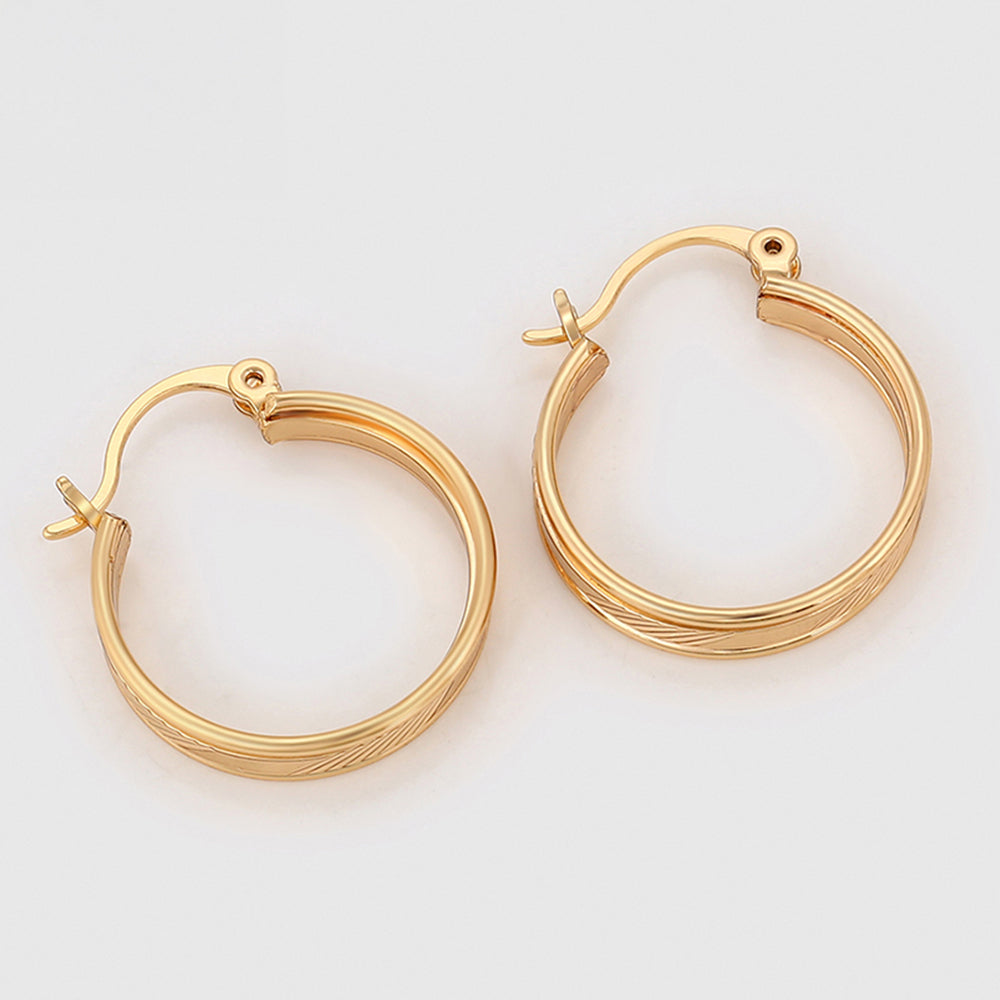 Pozlacené Slitinové Náušnice 6 