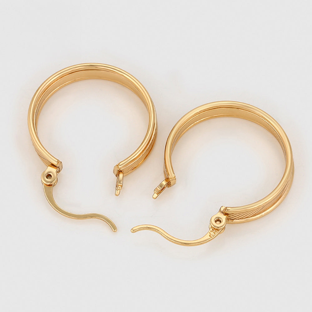 Pozlacené Slitinové Náušnice