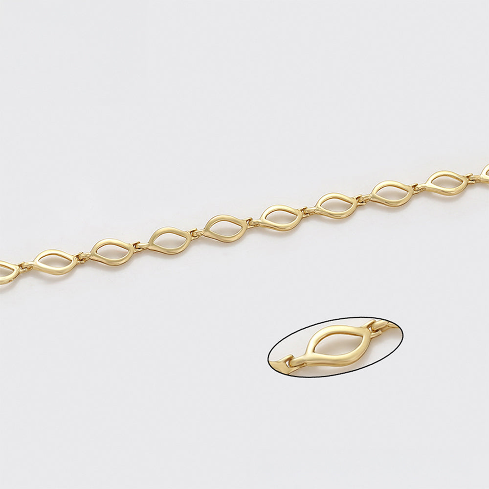 Pozlacený Slitinový Náramek 7 