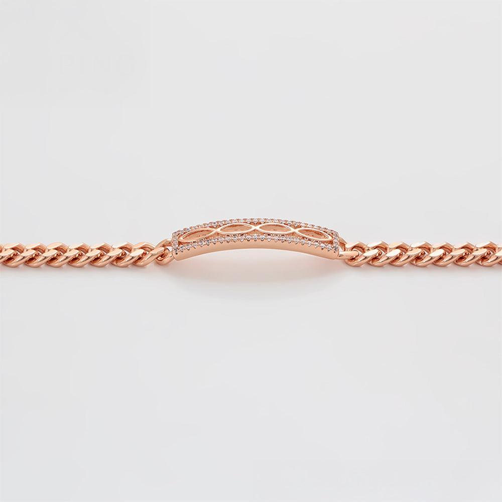 Pozlacený Slitinový Náramek s Bílým Emporia® Křišťálem