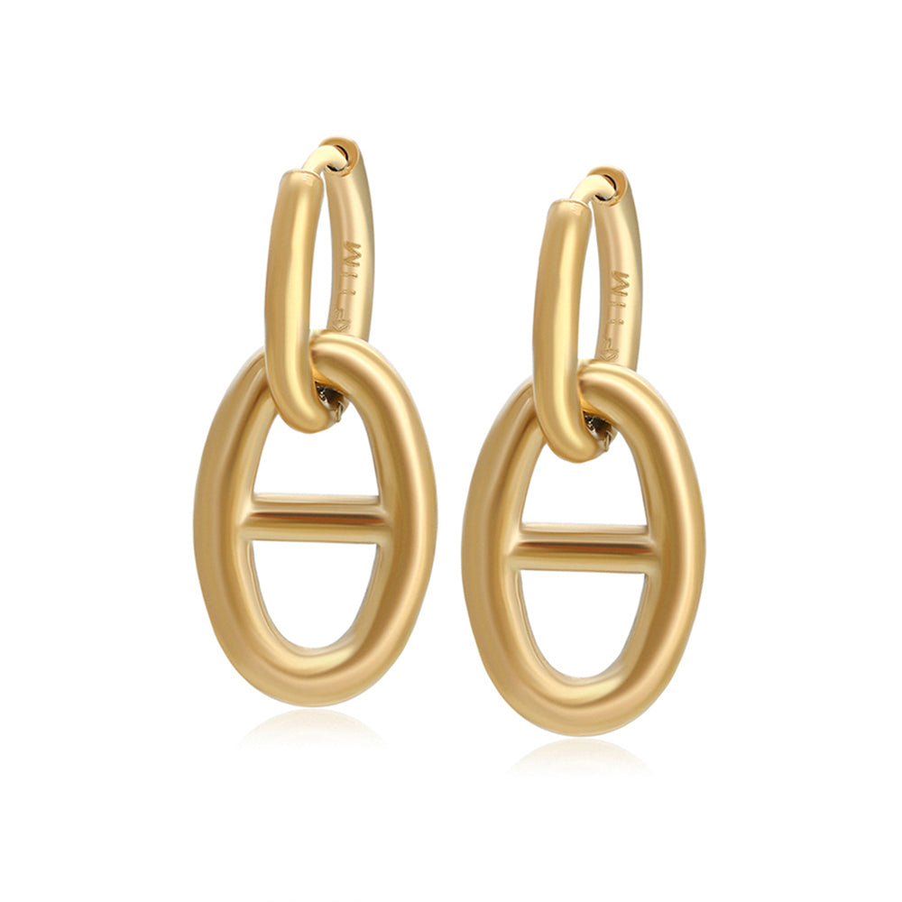 Pozlacené Slitinové Náušnice 1 