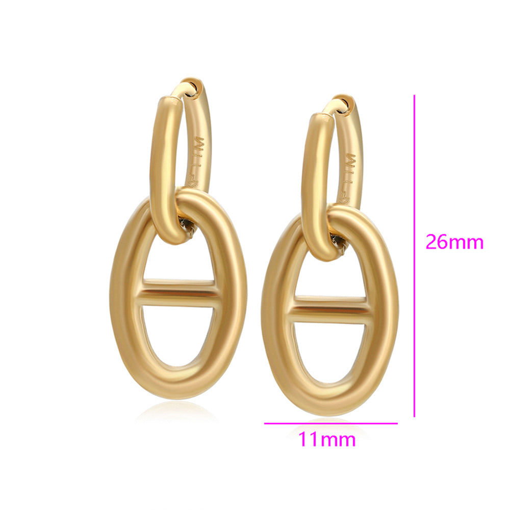 Pozlacené Slitinové Náušnice 2 