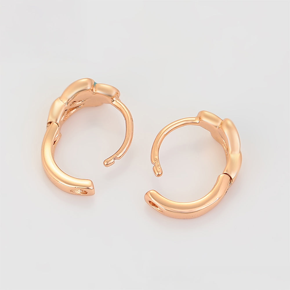 Pozlacené Slitinové Náušnice s Modrým Emporia® Křišťálem