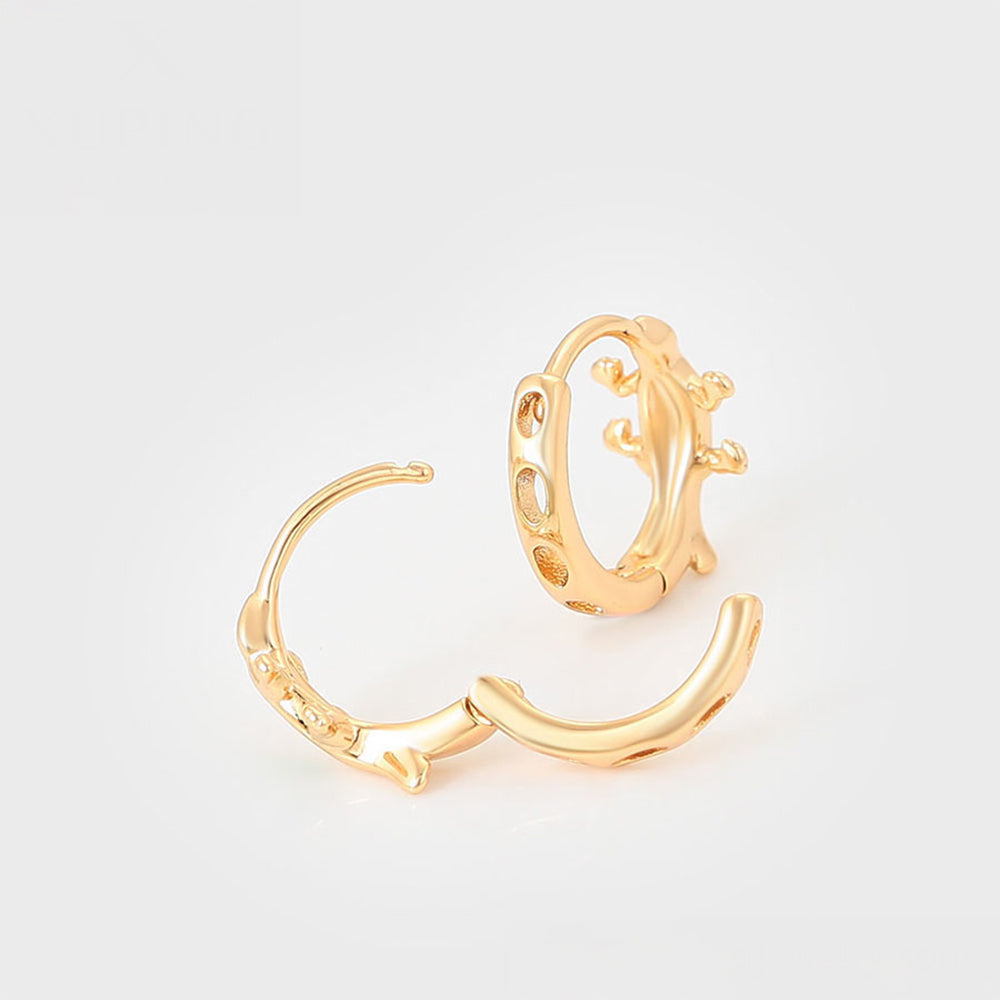 Pozlacené Slitinové Náušnice se Zeleným Emporia® Křišťálem 4 