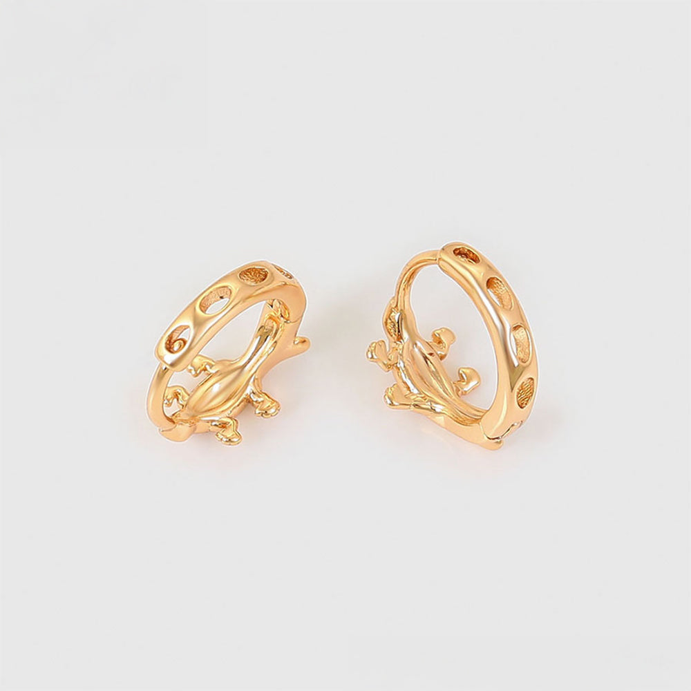 Pozlacené Slitinové Náušnice s Červeným Emporia® Křišťálem 2 